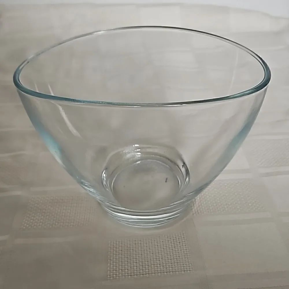 Clear Glass Bowl 7.5"-5.5"